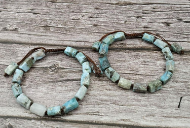Natural Raw Larimar -The ULTRA TRANQUILITY Stone Bracelet